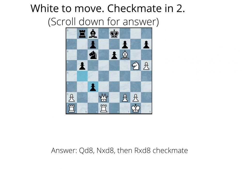 2 Moves Checkmate Puzzle 